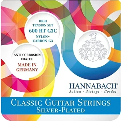 Abbildung von Hannabach Klassikgitarre Saiten Satz 600 G3C G3 CARBON Medium Tension, 600MTG3C
