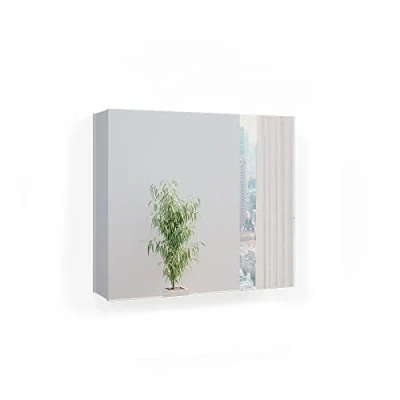 Abbildung von Vicco Badspiegelschrank Kate, Weiß/Eiche, 67 x 60 cm