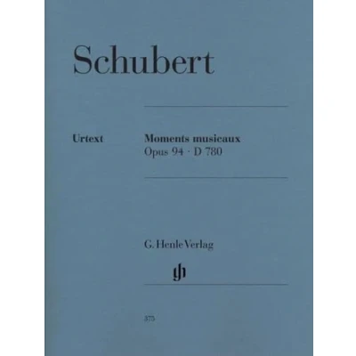 Abbildung von Moments musicaux op. 94 D 780. Klavier: Besetzung: Klavier zu zwei Händen (G. Henle Urtext Ausgabe)