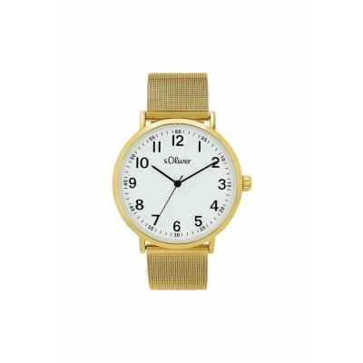 Abbildung von s.Oliver Quarzuhr Uhr, Größe: One Size, Gold