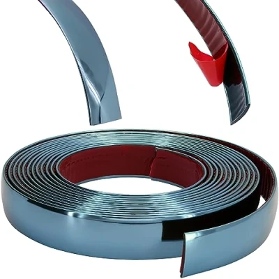 Abbildung von RECAMBO Zierleiste Blau metallic Vielseitig, Flexibel &amp; Selbstklebend 25mm x 5m