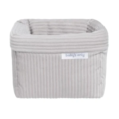 Abbildung von Baby&#039;s Only Wickeltischkörbchen Sense Aufbewahrungskörbe fur Babyartikel Körb für Jungen &amp; Mädchenzimmer 18 x 14 cm Kieselgrau