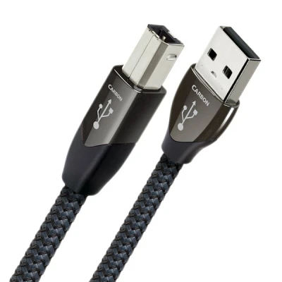 Abbildung von AudioQuest 3 m Carbon USB A B Kabel (3 m, A, B, 2.0, männlich/männlich, schwarz)