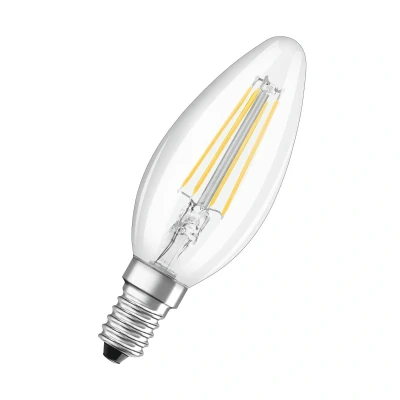 Abbildung von OSRAM SUPERSTAR+ CLASSIC B FIL 40 LED Lampe, E14, Minikerzenform, 2,5W, 470lm, 2700K, warmweißes Licht, Filament Technologie, sehr geringer Energieverbrauch, Energieeffizienzklasse