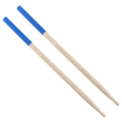 Abbildung von Origlam 2 Stück 7A Ahorn Drumsticks, Holzspitze, Drumsticks für Studenten und Erwachsene (blau)