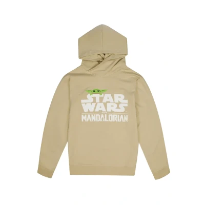 Abbildung von Star Wars THE Mandalorian Kapuzenpullover für Kinder, Größe: 158/164, Beige