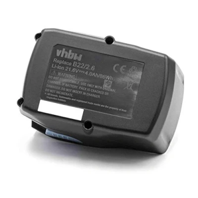 Abbildung von vhbw Akku kompatibel mit Hilti SD 5000 A22, SF 22 A, SFC SFH A Elektrowerkzeug (4000mAh Li Ion 21,6 V)