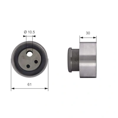 Abbildung von GATES T41118 Spannrolle, Zahnriemen Tru Power FIAT: Uno Schrägheck