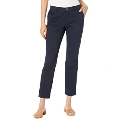 Abbildung von Tommy Hilfiger Damen Hampton Chino Pant SOLID Hose, Navy, 40