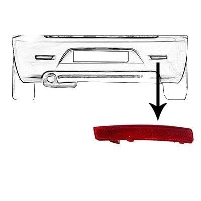 Abbildung von VAN WEZEL 0147940 Rückstrahler Rot hinten rechts, Stoßfänger ALFA ROMEO: 147