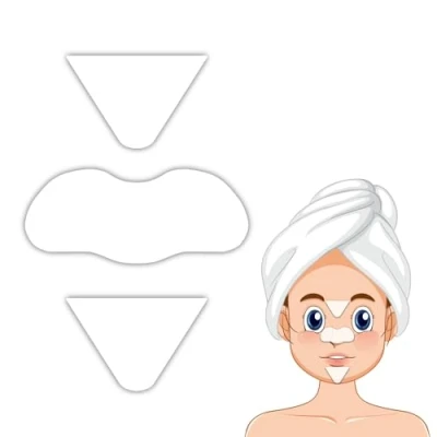 Abbildung von Leddy Living T Zone and Nose Clear Up Strips Pflaster für Mitesser und Reinigung von Verunreinigungen im Gesicht, Stirn + Nase Kinn Patch aller Poren Hauttypen