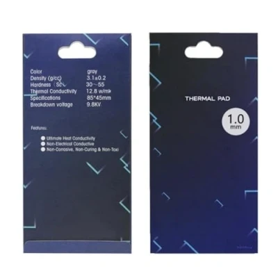 Abbildung von Wärmeleitpads 12,8 W/mK, 85x45x1mm, Silikon Thermal Pad für Kühlkörper/GPU/CPU/LED Kühler