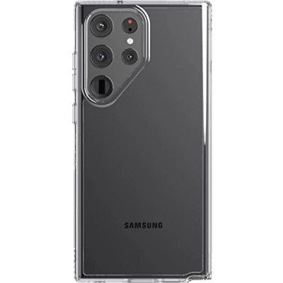 Abbildung von tech21 Evo Clear Schutzhülle für Samsung Galaxy S23 Ultra Anti Vergilbung, Kratzfest, mit 3,6 m Fallschutz, transparente Handyhülle