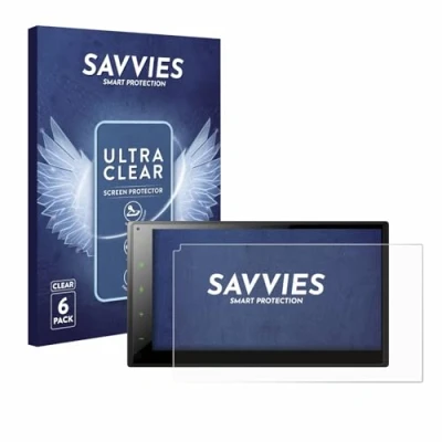 Abbildung von Savvies 6 Stück Schutzfolie für Pioneer SPH DA160DAB Displayschutz Folie Ultra Transparent