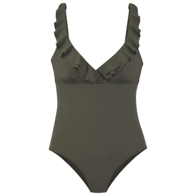 Abbildung von Lascana Swimsuit Badeanzug, Damen, Größe: 38xC, Olive green