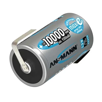 Abbildung von Ansmann Mono (D) Akku NiMH 10000mAh mit Lötfahnen in Z Form