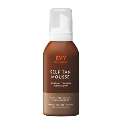 Abbildung von EVY Selbstbräuner Mousse für Gesicht und Körper leichte/mittlere langanhaltende natürliche Bräune parfümfrei, vegan