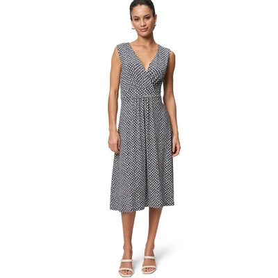 Abbildung von zero MIDI MIT Wickeloptik Jerseykleid, Damen, Größe: 42, Bluecream