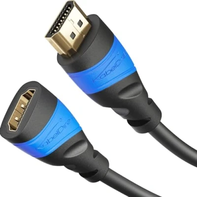 Abbildung von KabelDirekt HDMI Verlängerung mit spezieller A.I.S. Schirmung 5 m (4K@60Hz Ultra HD High Speed Ethernet, 2.0/1.4 kompatibel, Verlängerungskabel für Blu ray/PS5/Xbox Series X/Switch)