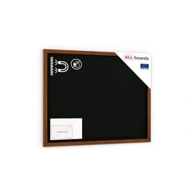 Abbildung von ALLboards Kreidetafel Magnetisch mit lackiertem Holzrahmen 120x90cm, Schwarz, Schreibtafel, Kreide, Gastro Tafel Magnetisch, Schreibtafel zum Aufhängen, Wand Holz, gastronomie
