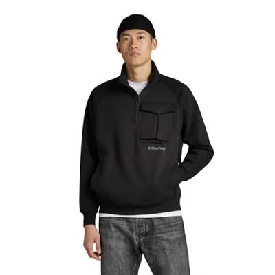 Abbildung von G Star Anorak Loose Sweatshirt, Herren, Größe: XL, Dk black