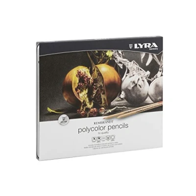 Abbildung von LYRA 2001240 Rembrandt Polycolor Künstler Farbstifte, Holz, farbig Sortiert, 24 Stück (1er Pack)