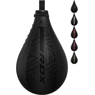 Abbildung von RDX Sports PunchingBall MayaHide Leder Boxen SpeedBall mit Halterung SpeedBag