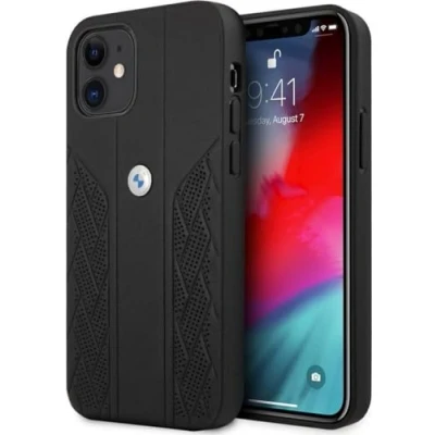 Abbildung von BMW BMHCP12SRSPPK Hülle für iPhone 12 Mini 5,4&quot; schwarz Leather Curve Perforate