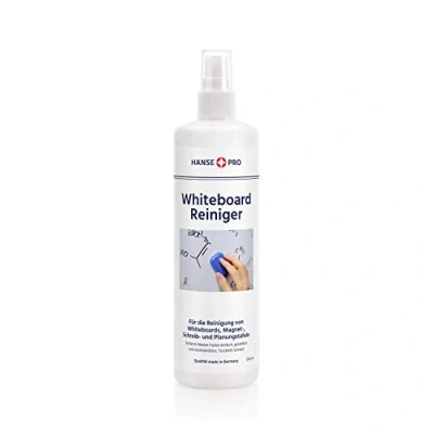 Abbildung von HANSE PRO Whiteboardreiniger, 8 x 250 ml I Cleaner Löscher Zubehör Tafel Reiniger Flipchart Spray Reinigung und Pflege in praktischer Pump Flasche