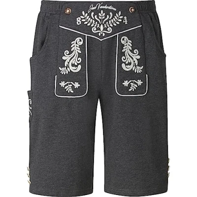 Abbildung von Jan Vanderstorm Bermuda Dennik Shorts, Herren, Größe: 4XL, Dunkelgrau melange
