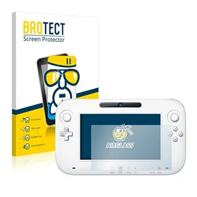 Abbildung von BROTECT Schutzglas für Nintendo Wii U GamePad (Controller) Schutzfolie Panzer Folie Glas [Extrem Kratzfest 9H, Anti Fingerprint, Ultra Transparent]