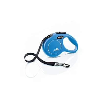 Abbildung von flexi® Classic XS Gurt 3 m blau, Roll Leine für Hunde bis 12 kg