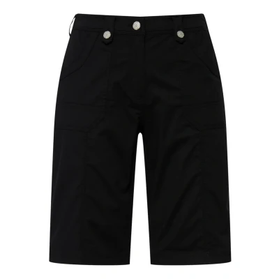 Abbildung von Ulla Popken Damen große Größen Übergrößen Plus Size Cargo Bermuda, Komfortbund, 4 Pocket Schnitt schwarz 54 818455100