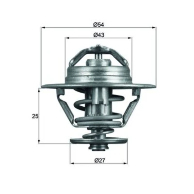 Abbildung von MAHLE ORIGINAL TX 93 79D Kühlwasserthermostat 79 54 mit Dichtung FIAT: Ducato I Kastenwagen, Pritsche/Fahrgestell