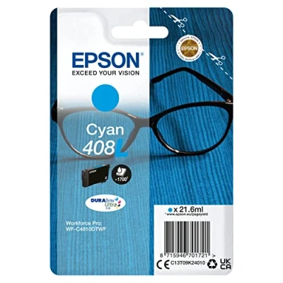 Abbildung von Epson 408L (C13T09K24010) Cyan Druckerpatrone Hohe Kapazität