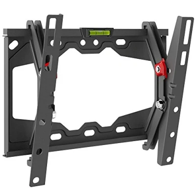 Abbildung von Barkan TV Wandhalterung, 13 43 Zoll Neigbare flach &amp; curved Fernseher Halterung, hält bis 40Kg, patentiert automatische Sperre, für LED OLED LCD, Max. VESA 200x200