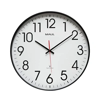 Abbildung von Maul Wanduhr 9054890 Funk 477 mm x 54 Schwarz