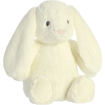 Abbildung von Aurora, 23103, Ebba Baby Dewey Dawn Hase, 32cm, Eco Friendly Plüschtier, Weiß