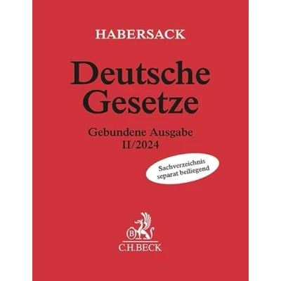 Abbildung von Deutsche Gesetze Gebundene Ausgabe II/2024: Rechtsstand: August 2024 (Beck&#039;sche Textausgaben)