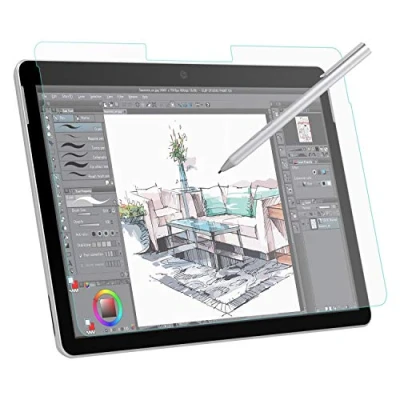 Abbildung von MoKo PET Matte Schutzfolie für Surface Go 4 2023 / 3 2021 2 2020 2018, Zeichnen und Skizzieren mit Pen wie auf Papier, Blendschutzfolie Microsoft Go, Transparent