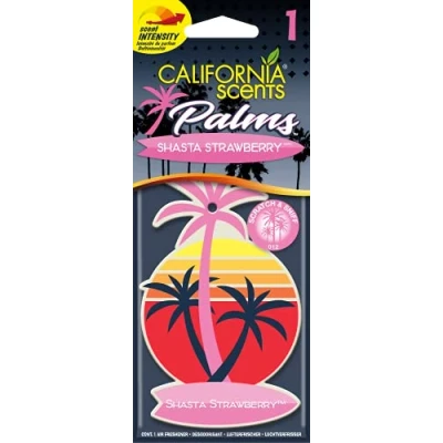 Abbildung von California Scents AC CS AMBIENTADOR COCHE Palmera Papel 1UD FRESA