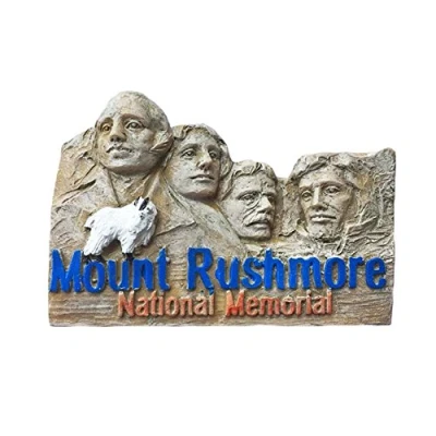 Abbildung von USA Mount Rushmore Kühlschrankmagnet, 3D Reiseaufkleber, Souvenirs Kollektion, Heim und Küchendekoration, Kühlschrankmagnet aus China
