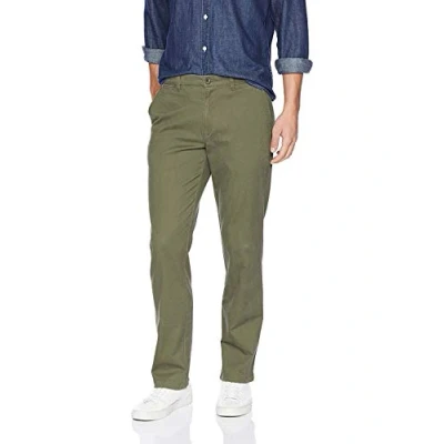 Abbildung von Amazon Essentials Herren Legere Stretch Chinohose mit gerader Passform, Olivgrün, 38W / 28L