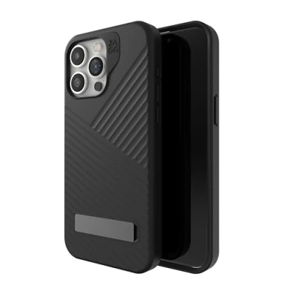 Abbildung von Apple iPhone 15 Pro Max Hülle MagSafe Kunststoff ZAGG Hard Case/Backcover Handyhülle Schwarz Shockproof/Stoßfest