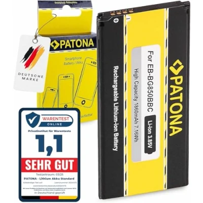 Abbildung von PATONA Akku EB BG850BBC Kompatibel mit Samsung BG850BBE, BG850BBU, Galaxy Alpha SM G850F