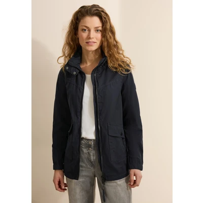 Abbildung von CECIL Damen B202029 Midi Jacke, Dark Navy Blue, XL