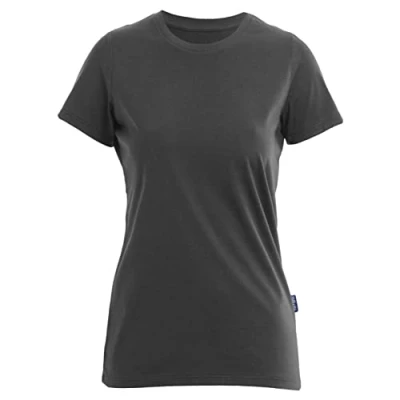 Abbildung von HRM Damen Luxury Round F T Shirt, Darkgrey, 3XL