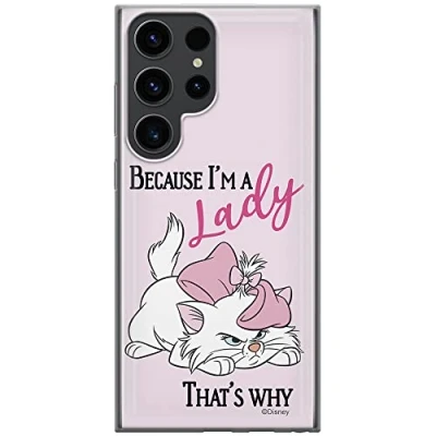 Abbildung von ERT GROUP Handyhülle für Samsung S23 Ultra Original und offiziell Lizenziertes Disney Muster Marie 004 optimal an die Form des Handy angepasst, hülle aus TPU