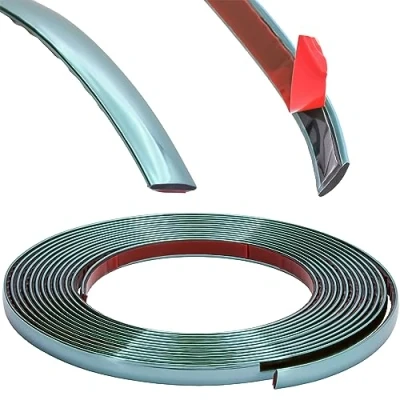 Abbildung von RECAMBO Zierleiste Blau metallic Vielseitig, Flexibel &amp; Selbstklebend 10mm x 5m