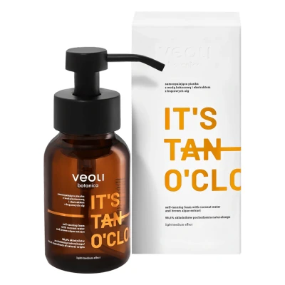 Abbildung von VEOLI BOTANICA It&#039;s Tan O&#039;clock Selbstbräunerschaum mit Kokoswasser und Braunalgenextrakt 240ml